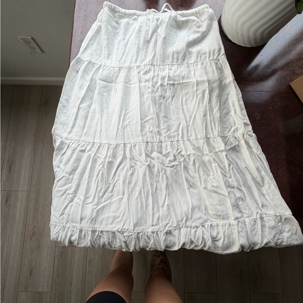 Brandy Melville White Maxi Skirt